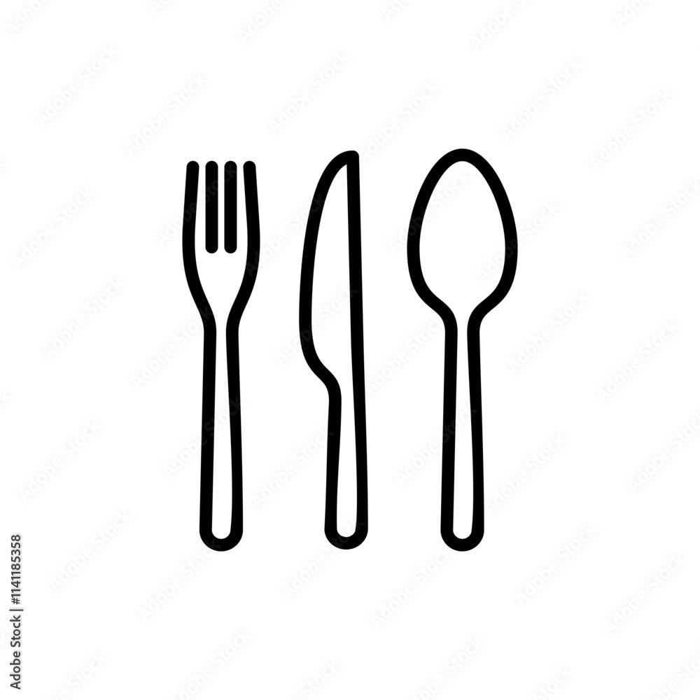 spoon and fork icon vector. spoon, fork and knife icon vector. restaurant sign and symbol spoon and fork icon vector. spoon, fork and knife icon vector. restaurant sign and symbol