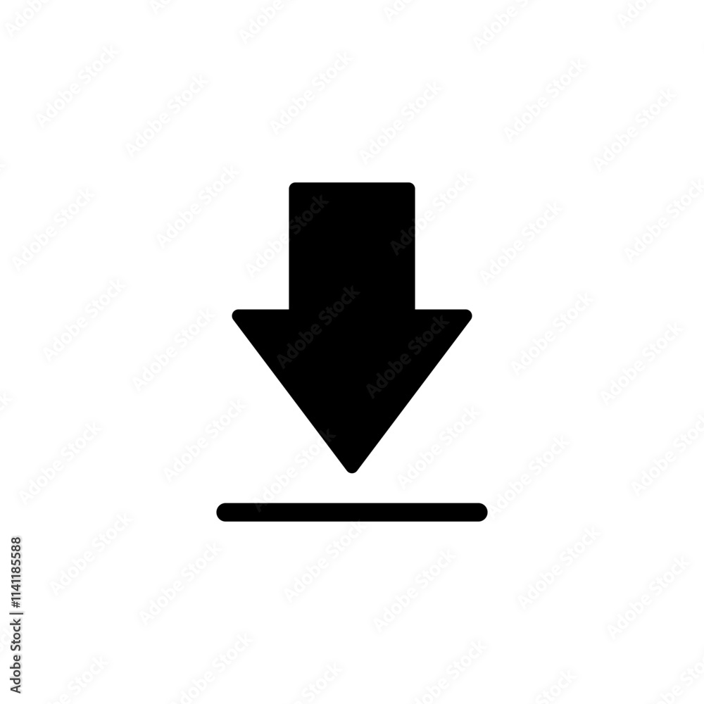 Download icon logo design. Download sign and symbol Download icon logo design. Download sign and symbol