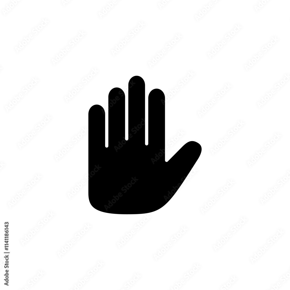 Hand icon logo design. hand sign and symbol. palm Hand icon logo design. hand sign and symbol. palm