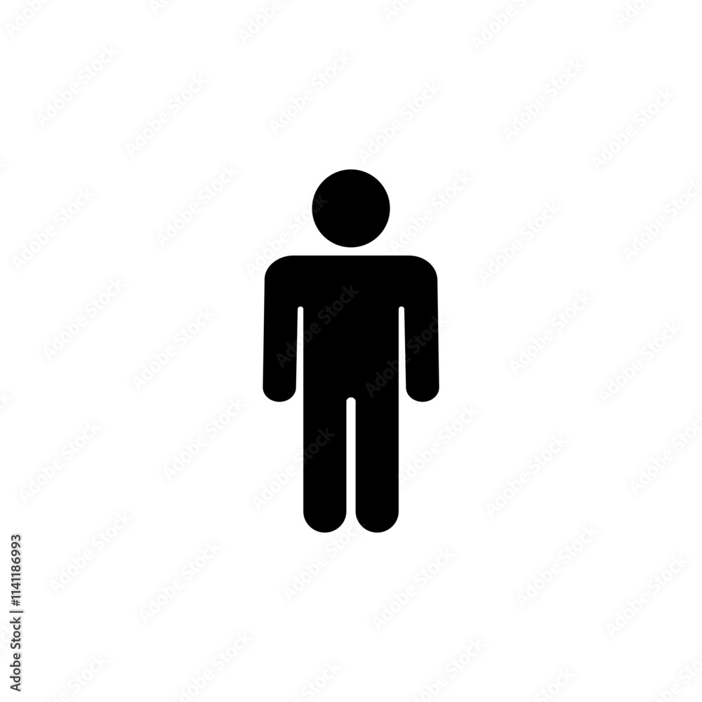 Man icon logo design. male sign and symbol. human symbol Man icon logo design. male sign and symbol. human symbol