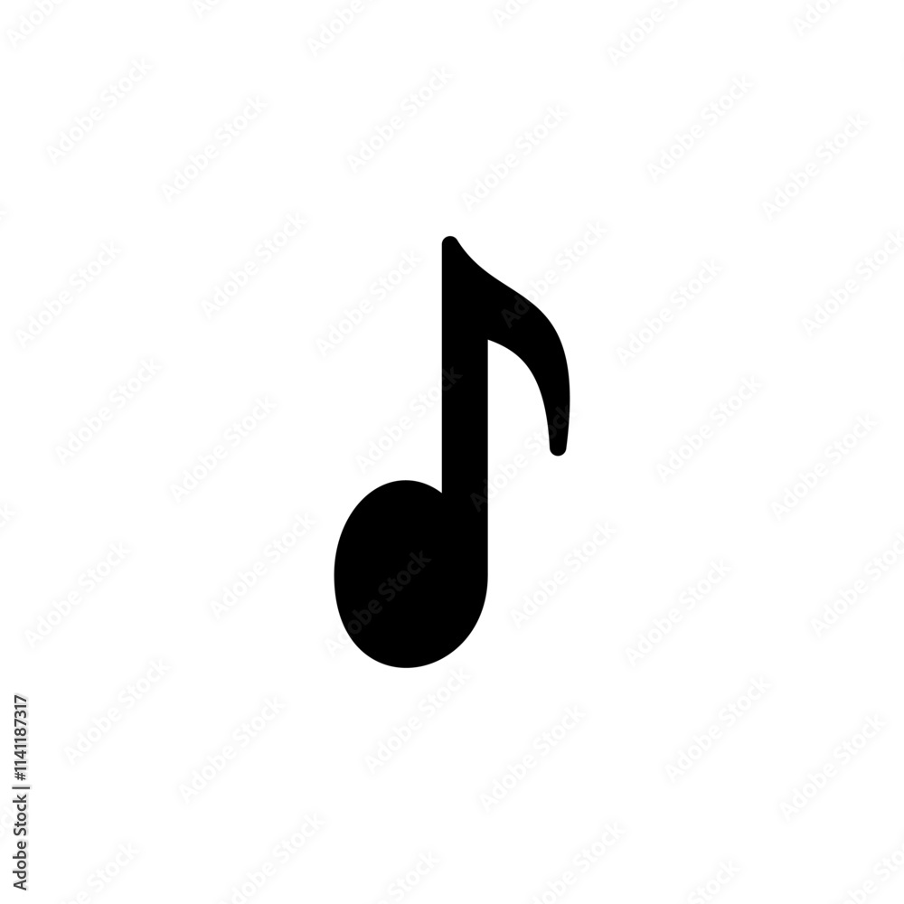Music icon logo design. note music sign and symbol Music icon logo design. note music sign and symbol