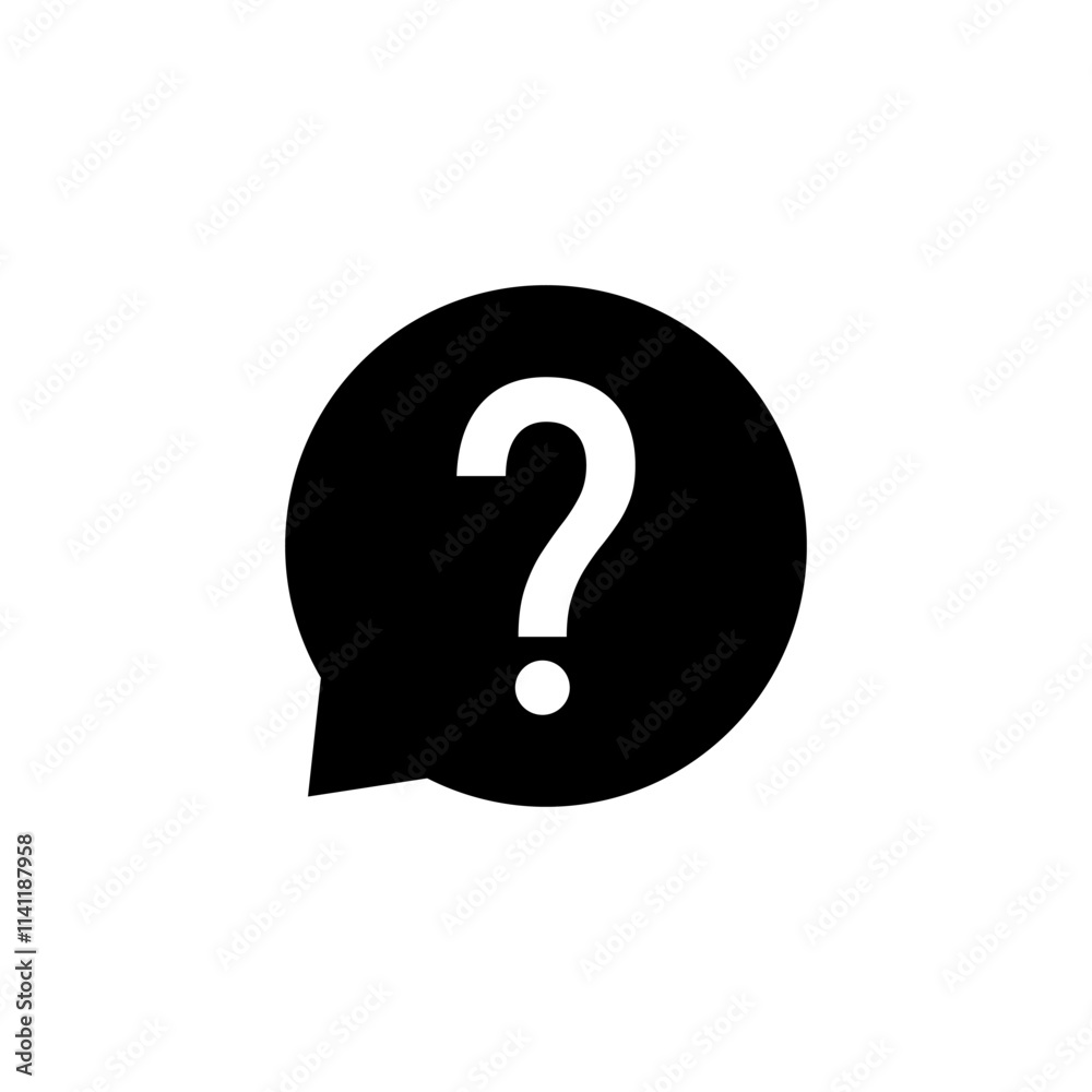 Question icon logo design. question mark sign and symbol Question icon logo design. question mark sign and symbol