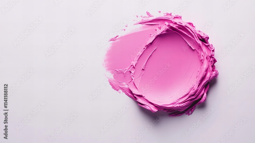 A vibrant swirl of pink cream blush on a light gray background. The texture is thick and creamy, creating a visually appealing abstract art piece. A vibrant swirl of pink cream blush on a light gray background. The texture is thick and creamy, creating a visually appealing abstract art piece.