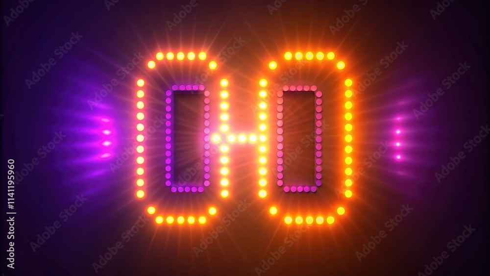 Glowing countdown to ten with purple and orange hues, countdown, glowing, numbers, electric, purple, orange, hues, vibrant Glowing countdown to ten with purple and orange hues, countdown, glowing, numbers, electric, purple, orange, hues, vibrant