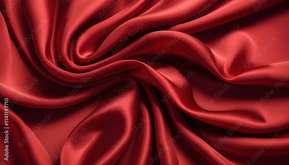 Luxurious Red Silk Drapes A Background of Elegance and Sophistication Luxurious Red Silk Drapes A Background of Elegance and Sophistication