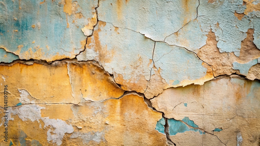 Cracked wall texture with weathered paint , texture, background, damaged, old, decay, grunge, rough, surface, rustic, building Cracked wall texture with weathered paint , texture, background, damaged, old, decay, grunge, rough, surface, rustic, building