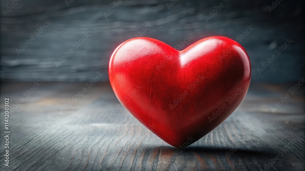 Fototapeta premium Symbolic Red Heart Unification , togetherness, relationship, togetherness