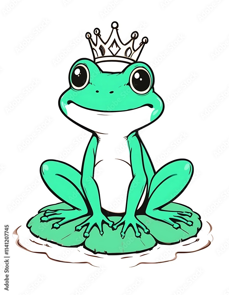 Fototapeta premium frog on a leaf