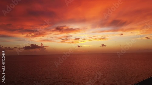 sunset over the sea