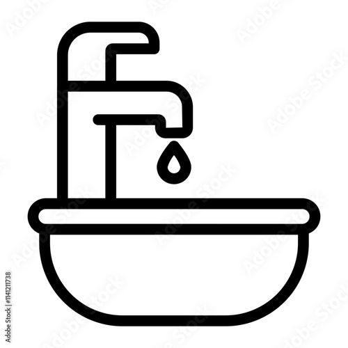 drop Line Icon