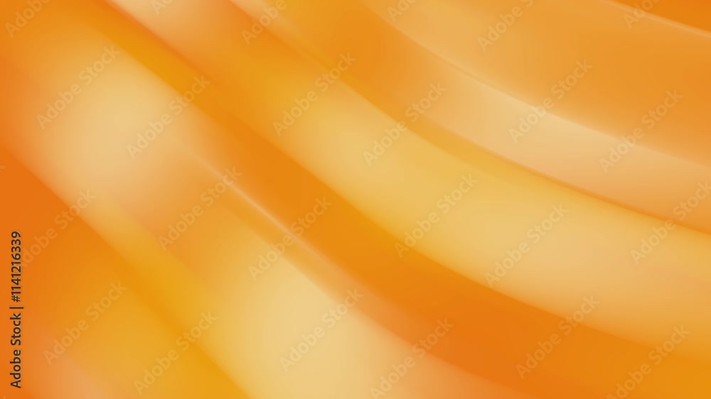 Dynamic wave vibrant orange gradient with soft, smooth and sleek movement to create a meditative visual wallpaper background