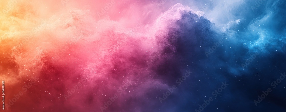 Soft Gradient Background Pink Blue Watercolor Texture Serene Calm Atmosphere Abstract Design