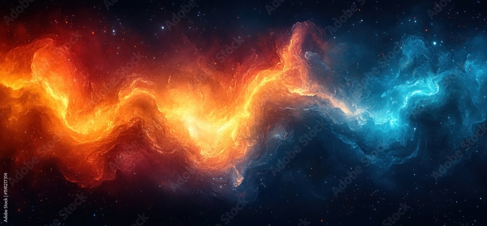 Smooth Gradient Abstract Painting Background with Blue and Orange Tones Glowing Light Effects Minimalist Design Smooth Gradient Abstract Painting Background with Blue and Orange Tones Glowing Light Effects Minimalist Design