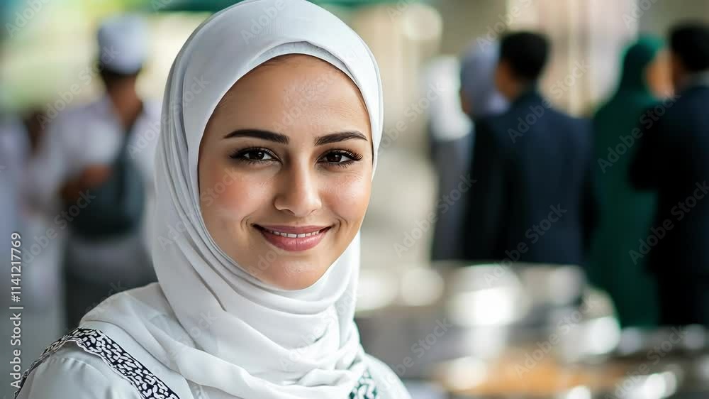 Smiling Woman in Hijab Smiling Woman in Hijab