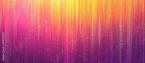 Abstract colorful background with vertical light streaks and glowing particles.