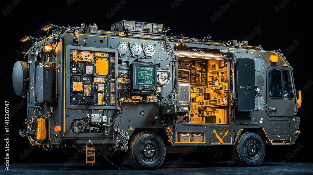 Advanced mobile command unit deployment tactical operations center high-tech environment strategic overview electron standard innovation Advanced mobile command unit deployment tactical operations center high-tech environment strategic overview electron standard innovation