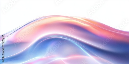 Wallpaper Mural Minimalist Abstract Wave Design in Soft Pastel Colors with Gradient Transitions and Natural Light Torontodigital.ca