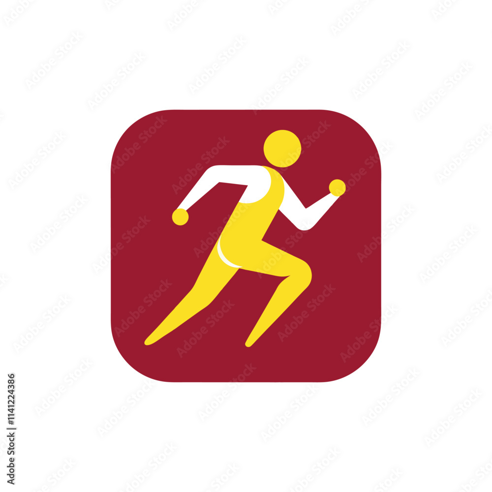 Cute sports logo vector illustration