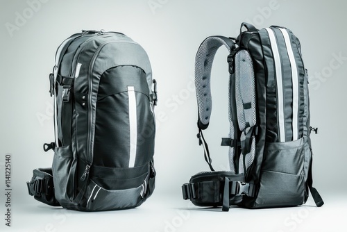 Two Black Backpacks Ready for Adventure photo