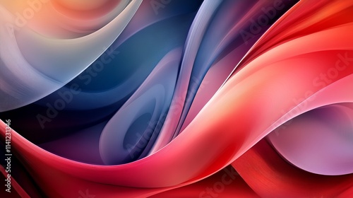 Wallpaper Mural Abstract background with smooth flowing shapes in soft, gradient colors for modern design Torontodigital.ca