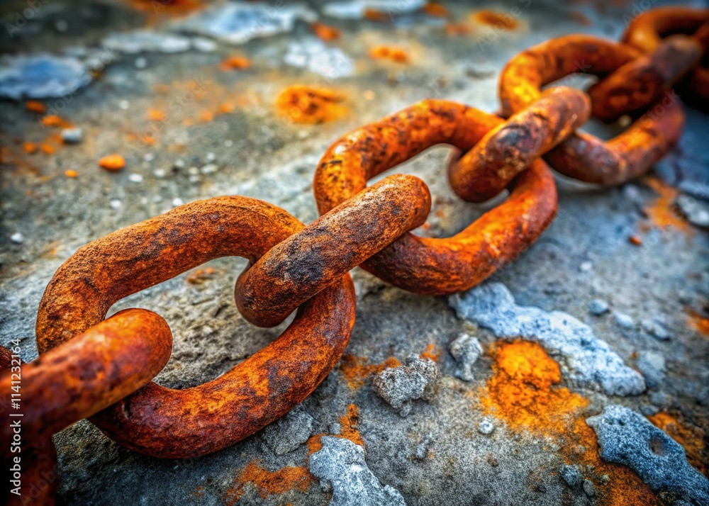 Rusted Chain Double Exposure Rusted Chain Double Exposure