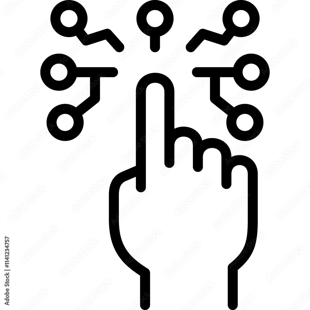 interaction icon illustration design with outline interaction icon illustration design with outline