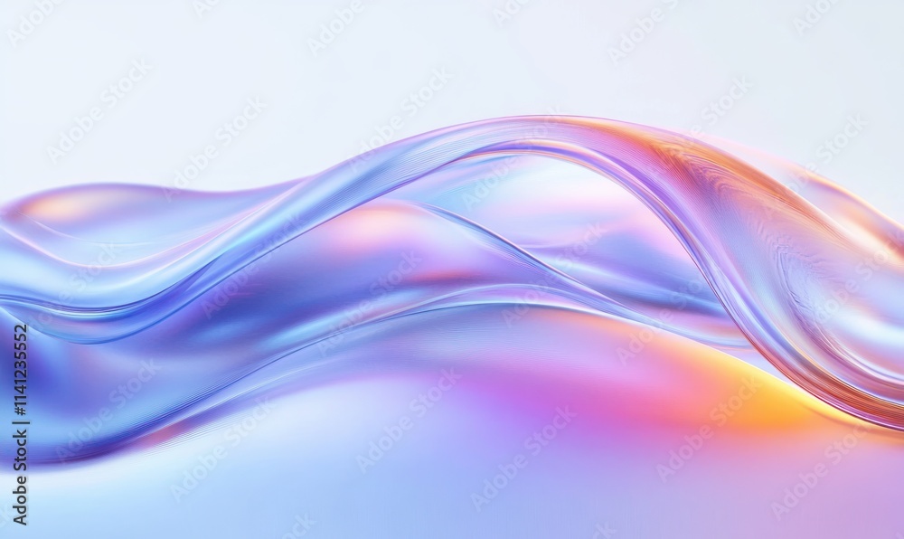 Surreal Glass Waves Flowing in Soft Pastel Lighting with Smooth Curves and Gradients Surreal Glass Waves Flowing in Soft Pastel Lighting with Smooth Curves and Gradients