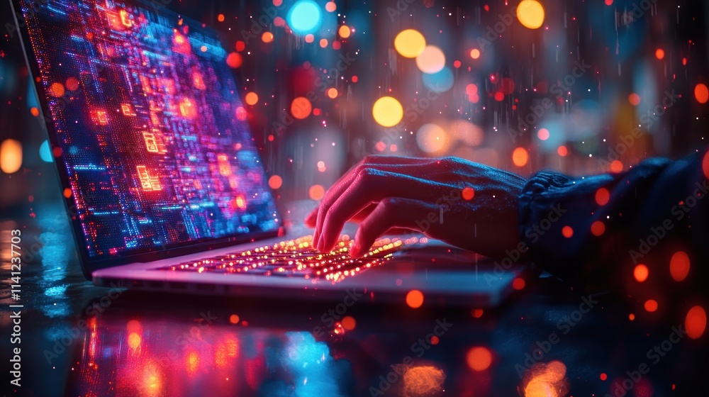 Cybersecurity in the Digital Workspace with Privacy Lock Icon and Technology Interfaces Cybersecurity in the Digital Workspace with Privacy Lock Icon and Technology Interfaces
