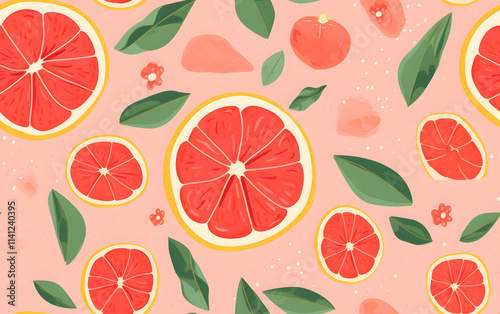 seamless citrus pattern