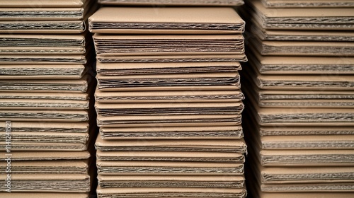 Stack of Protective Packaging Boxes from Top View