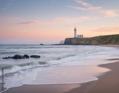 lighthouse at sunset