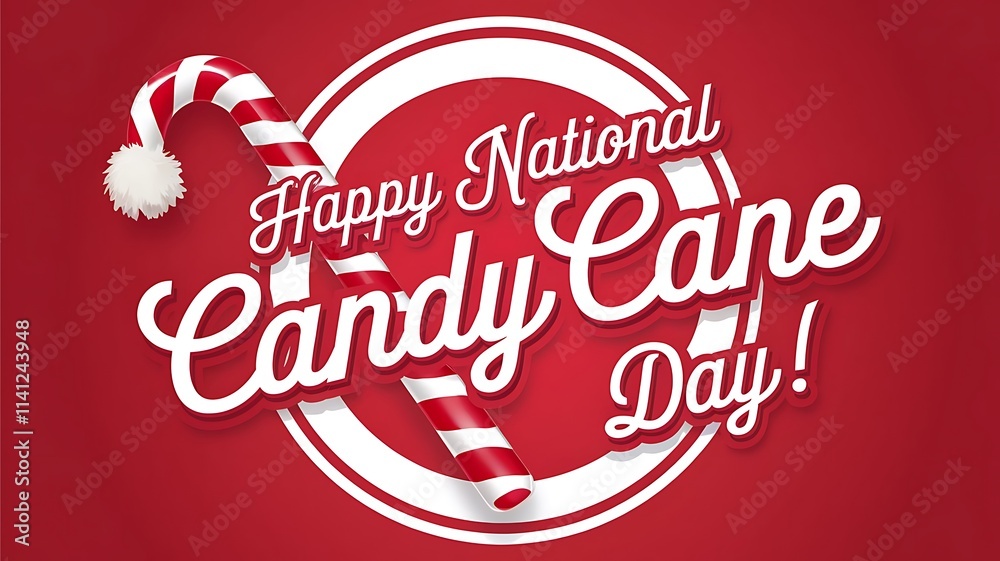 3d. national candy cane day with sweet candy cane,
flat icon for apps and websites. Vector illustration. design for print cards, banner, poster 3d. national candy cane day with sweet candy cane,
flat icon for apps and websites. Vector illustration. design for print cards, banner, poster