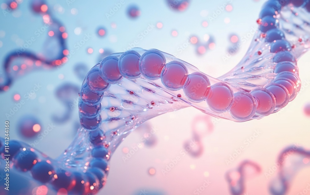 3D DNA Helix Illumination and Molecular Structures in Science and Biology 3D DNA Helix Illumination and Molecular Structures in Science and Biology