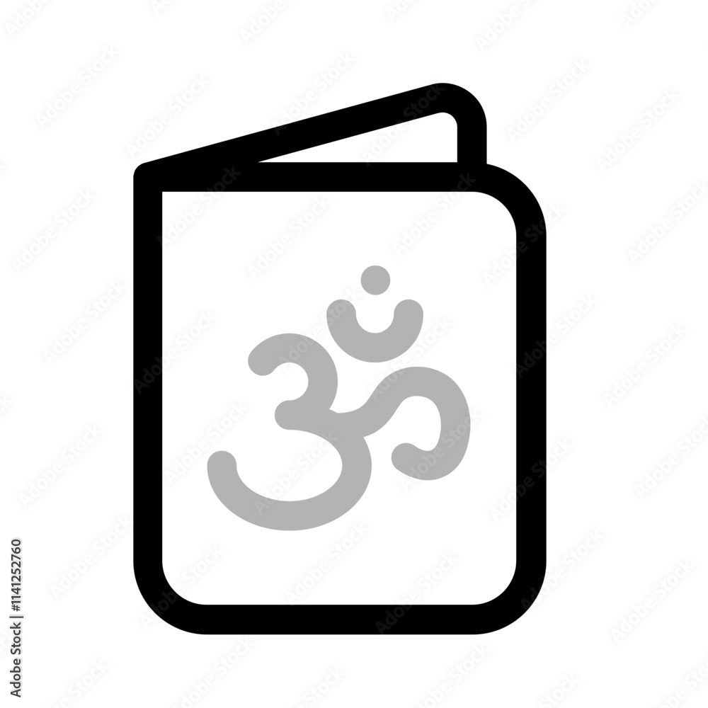 om symbol icon with duoline style, perfect for user interface projects om symbol icon with duoline style, perfect for user interface projects