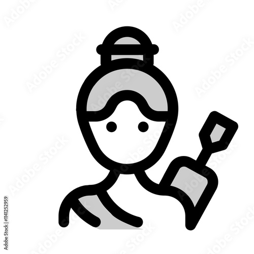 monk icon with duotone  style, perfect for user interface projects