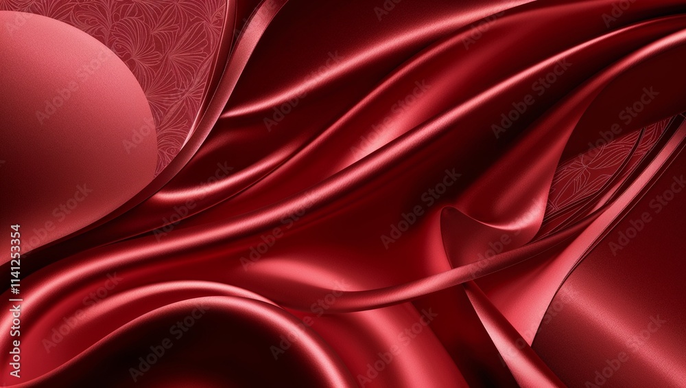 Obraz premium red backdrop, red background, red fabric