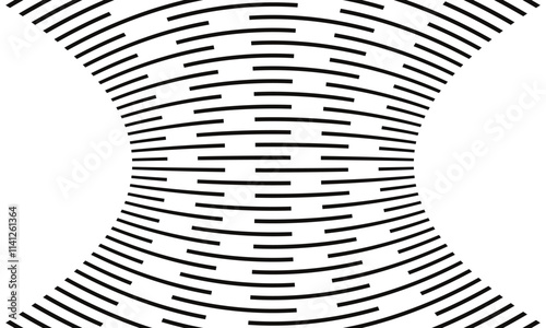 abstract simple black irregular line squeeze pattern art can be used background.