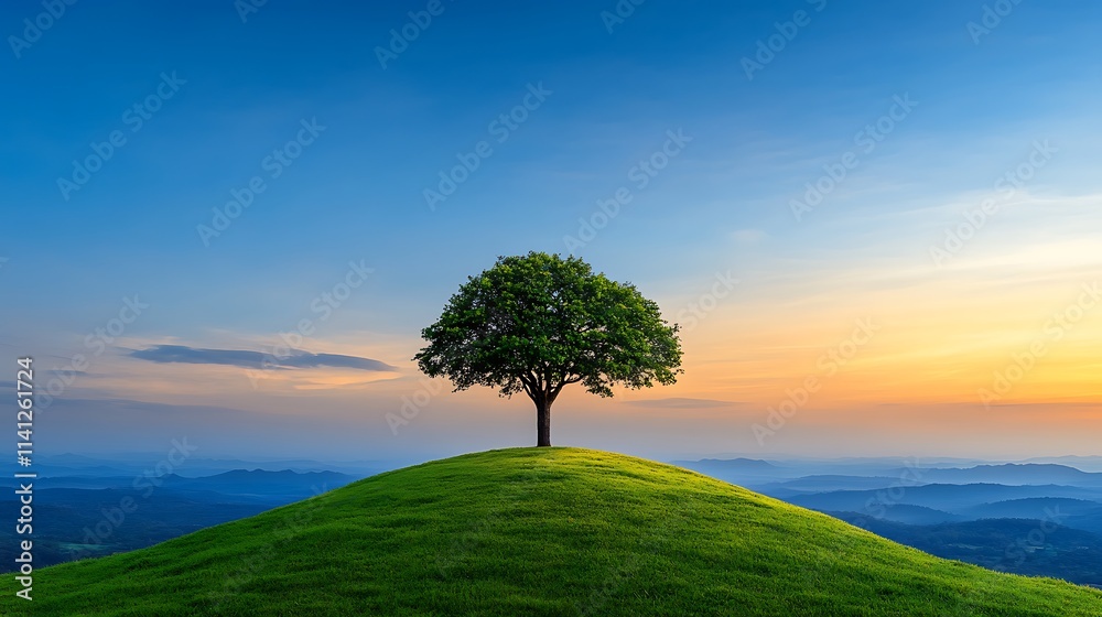Quiet Moments in the Park A Serene Landscape at Sunset Quiet Moments in the Park A Serene Landscape at Sunset