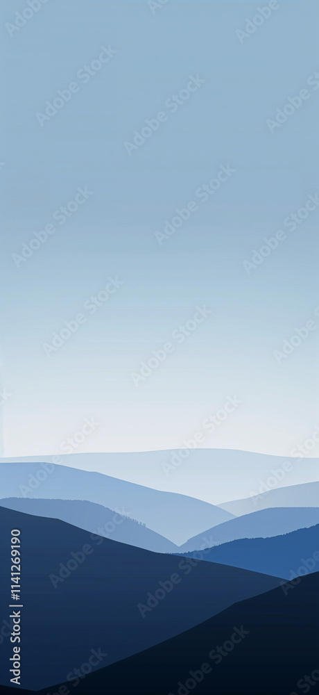 Obraz premium landscape with mountains and sky wallpaper
