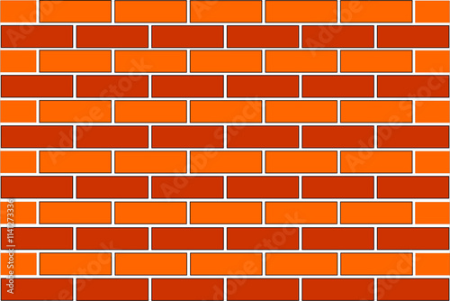 Orange and red brick wall texture background. Brick wall texture for interior or exterior design backdrops.