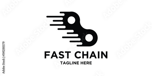 logo design fast chain,cycle,strong,speed,symbol,idea,creative. photo