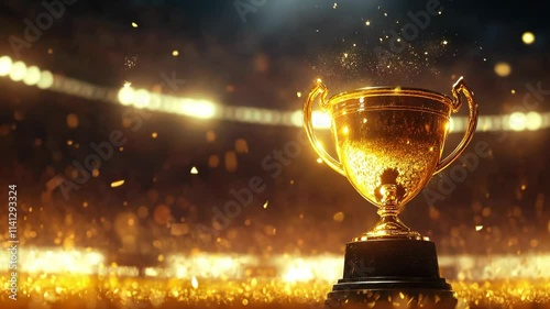 Gold trophies on the playing fields