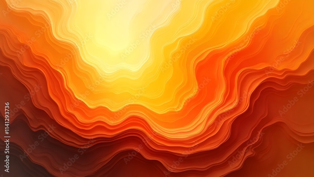 Vibrant wavy orange and yellow paint background Vibrant wavy orange and yellow paint background