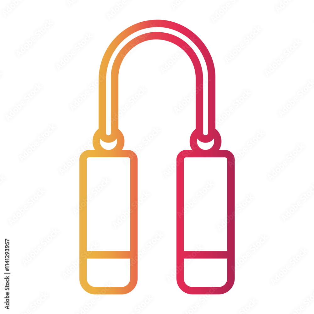 nunchaku Line Gradient Icon nunchaku Line Gradient Icon
