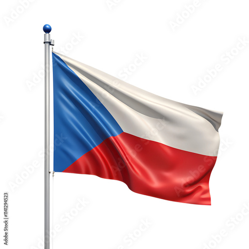 Free Download Czech Flag, isolated on a transparent background - GFXLoad
