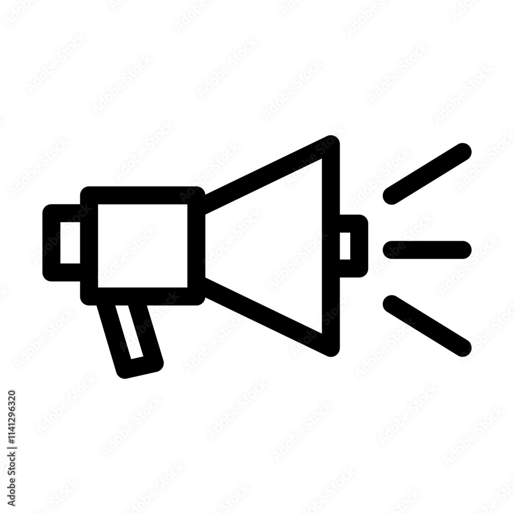 Megaphone icon design template Megaphone icon design template