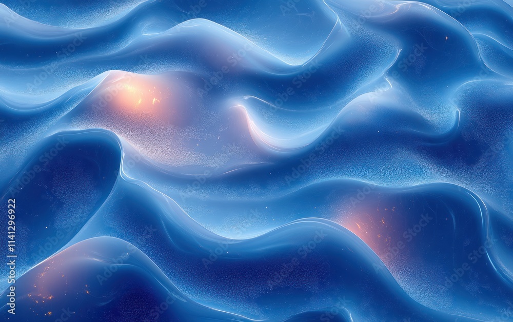 Glass Gradient Background Abstract Fluid Art Smooth Pastel Blue Color 3D Rendering Glass Gradient Background Abstract Fluid Art Smooth Pastel Blue Color 3D Rendering
