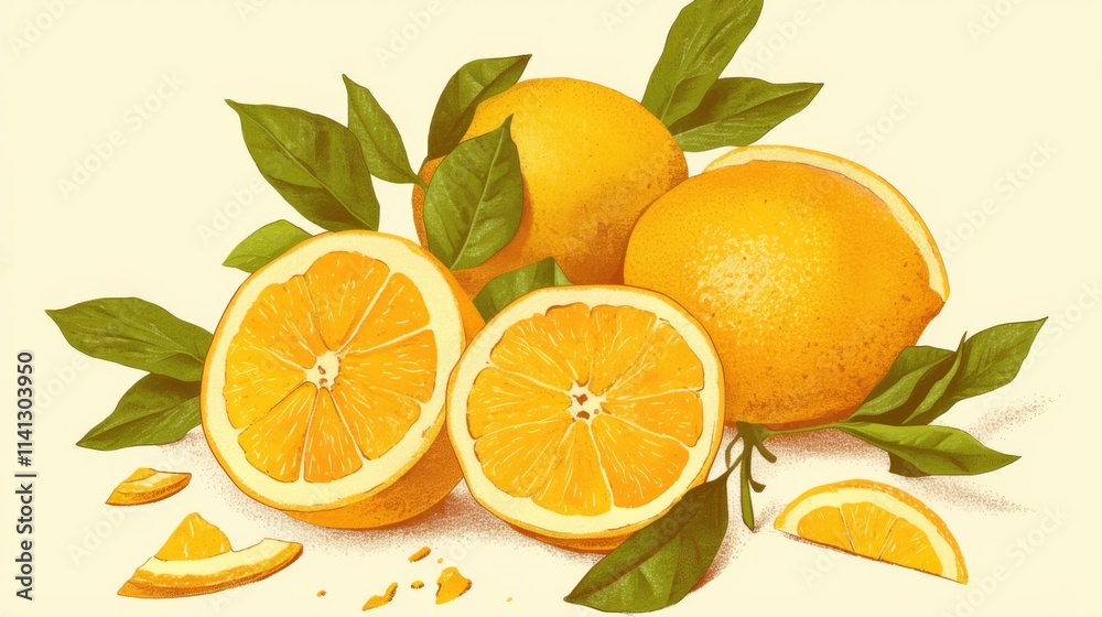 Orange fruit peeling skin illustration with leaves sketch drawing vector design Orange fruit peeling skin illustration with leaves sketch drawing vector design