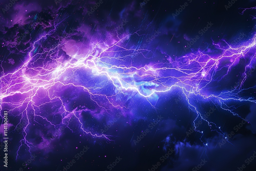 A lightning strike causes an abstract Bitcoin picture to sparkle. Growth and fortification of cryptocurrencies. Generative Ai A lightning strike causes an abstract Bitcoin picture to sparkle. Growth and fortification of cryptocurrencies. Generative Ai