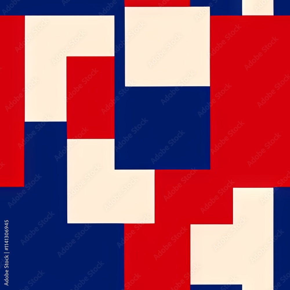 Obraz premium Colorful Abstract Seamless Geometric Pattern Background Texture Design Vector Print Wallpaper